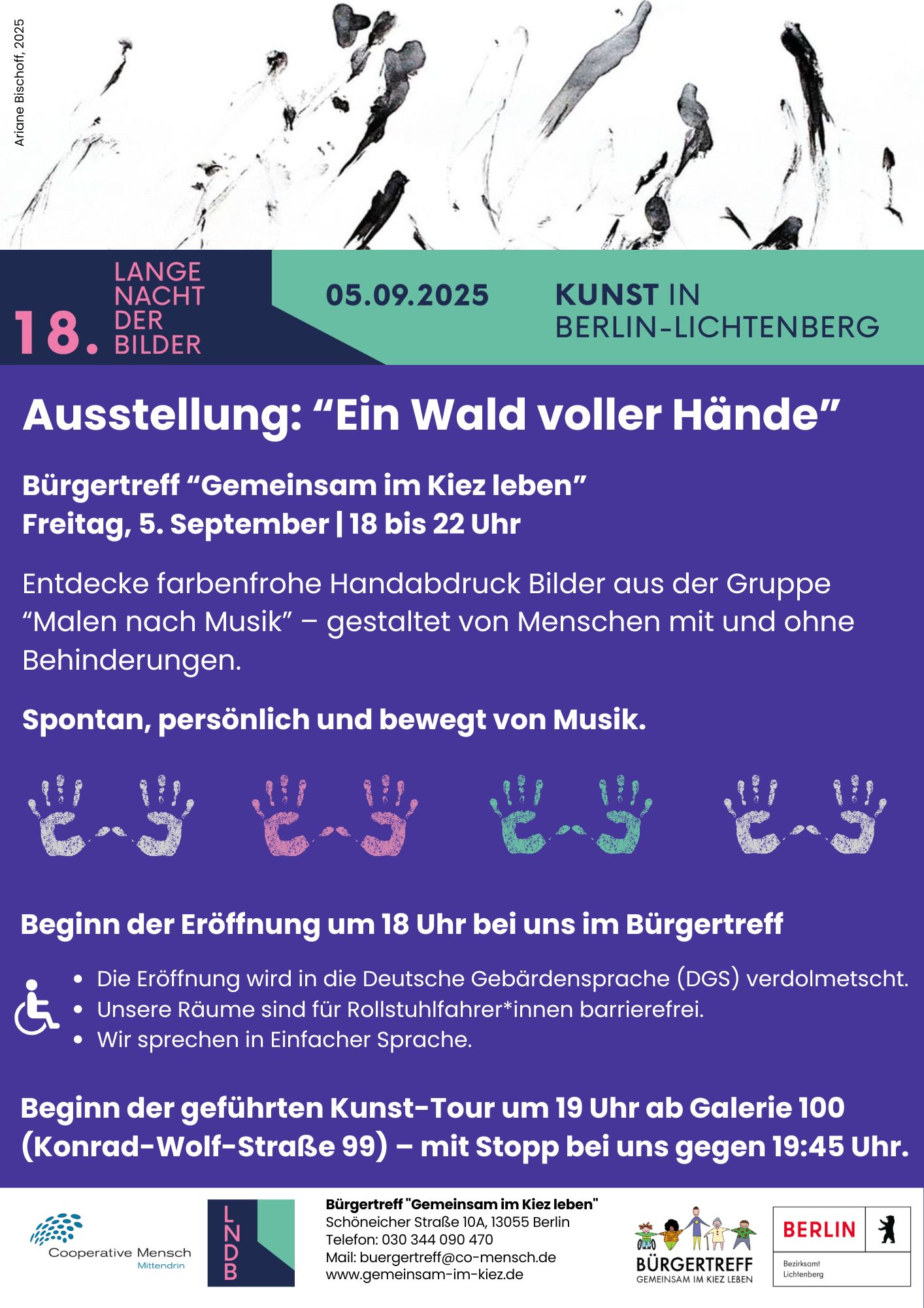 Lange Nacht der Bilder 2025 Ausstellung: „Ein Wald voller Hände“