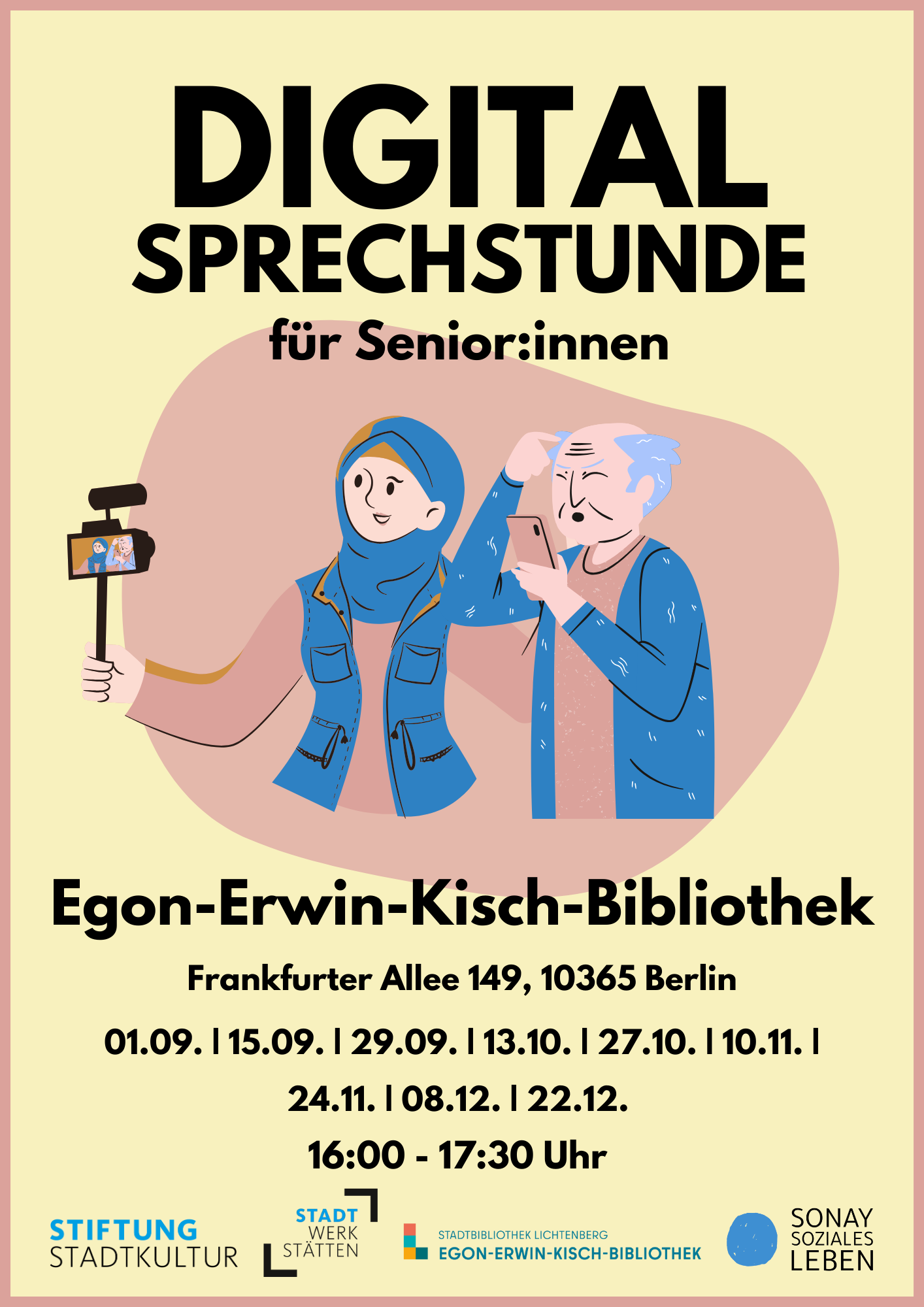 Digital-Sprechstunde ü60 in der Egon-Erwin-Kisch-Bibliothek