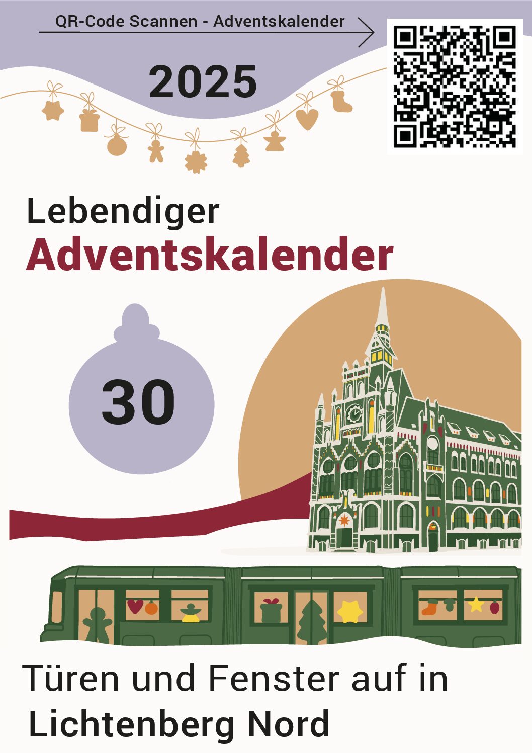 Lichtermarkt Weihnachtsmarkt am Lichtenberger Rathaus