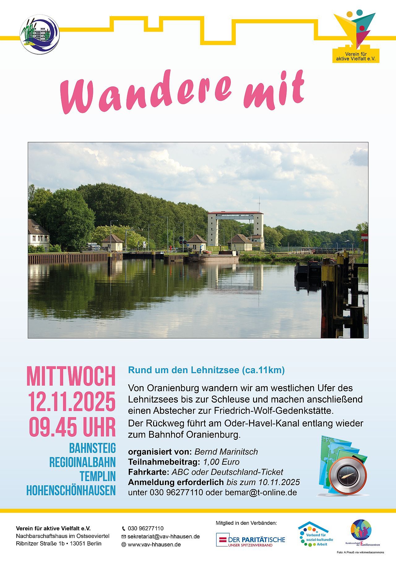 Wandere mit: Lehnitzsee