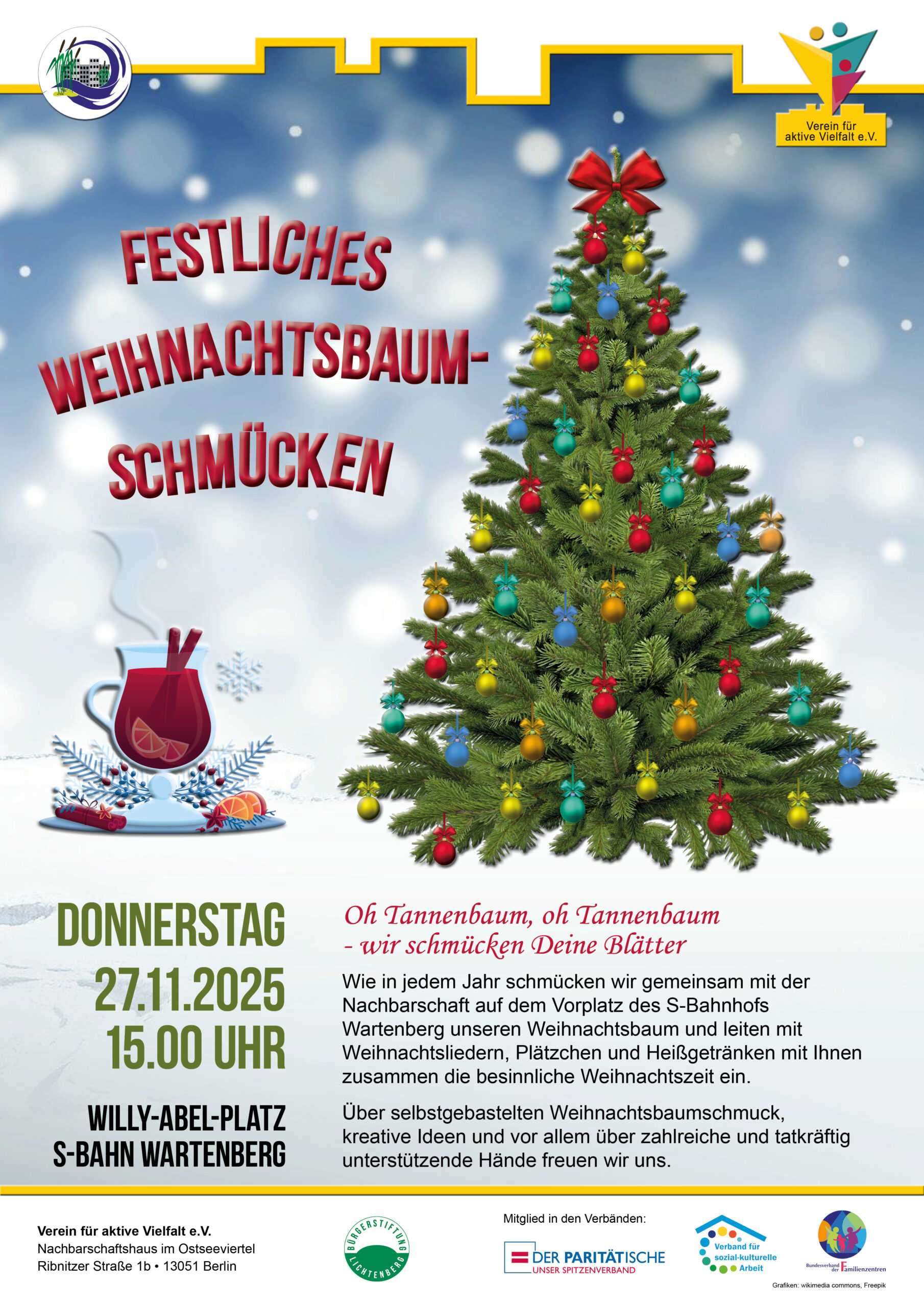 Weihnachtsbaum-Schmücken