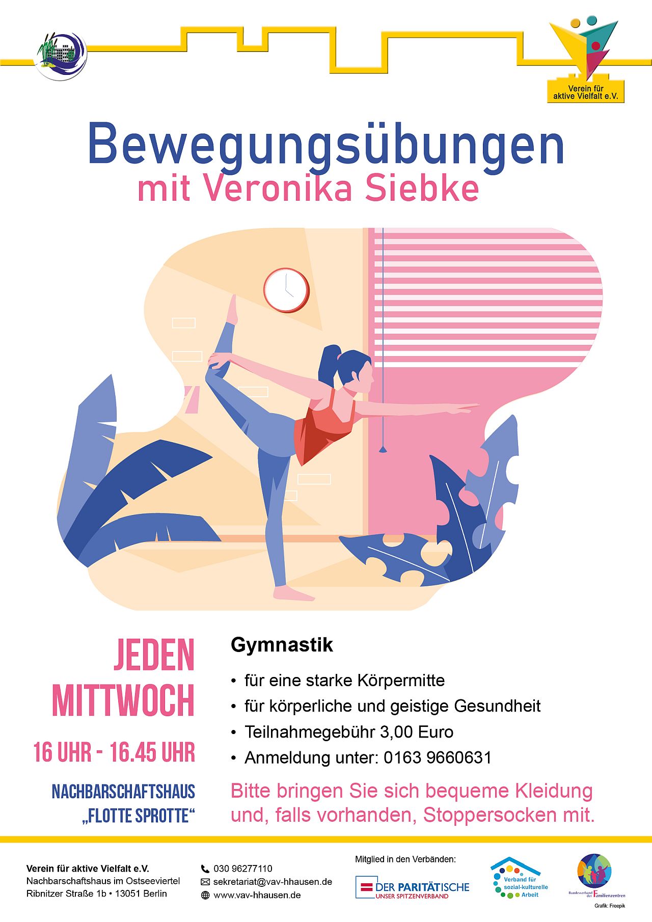 Bewegungsübungen mit Veronika Siebke