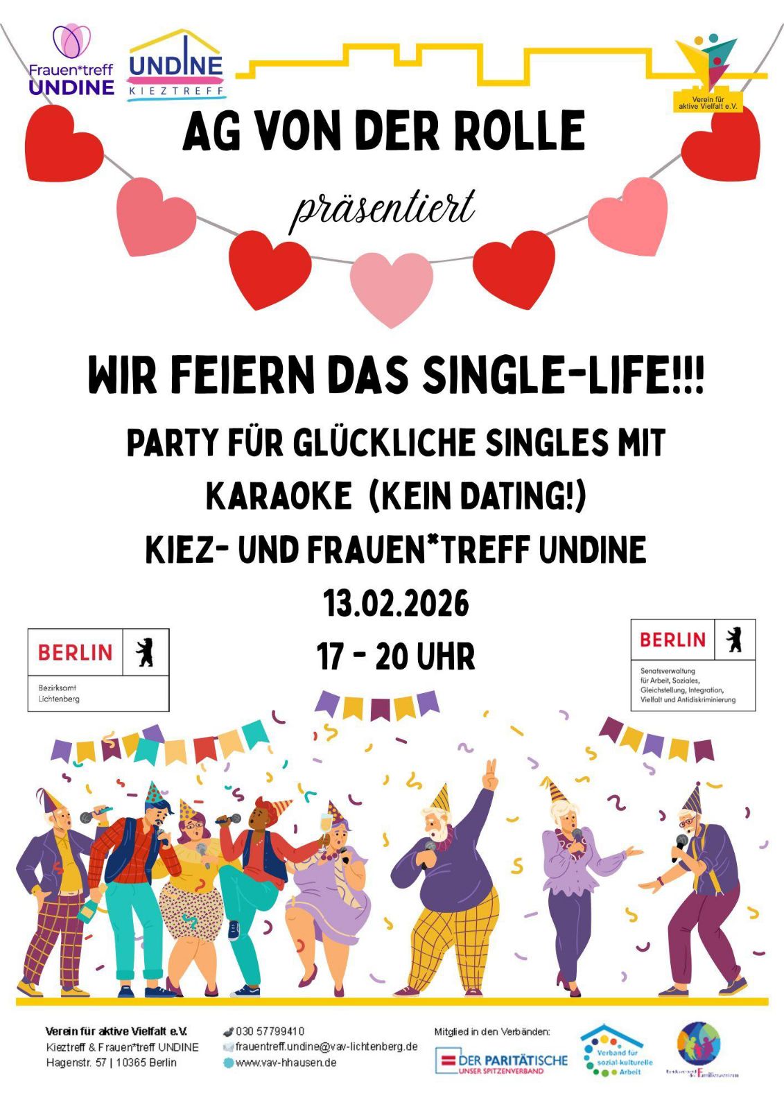 Karaoke Party für Singles zum Valentinstag