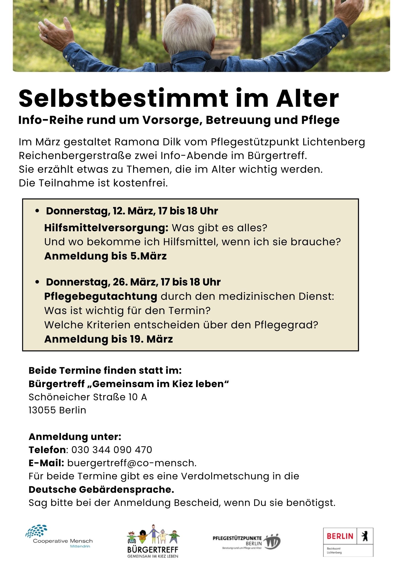 Selbstbestimmt im Alter – Info-Reihe