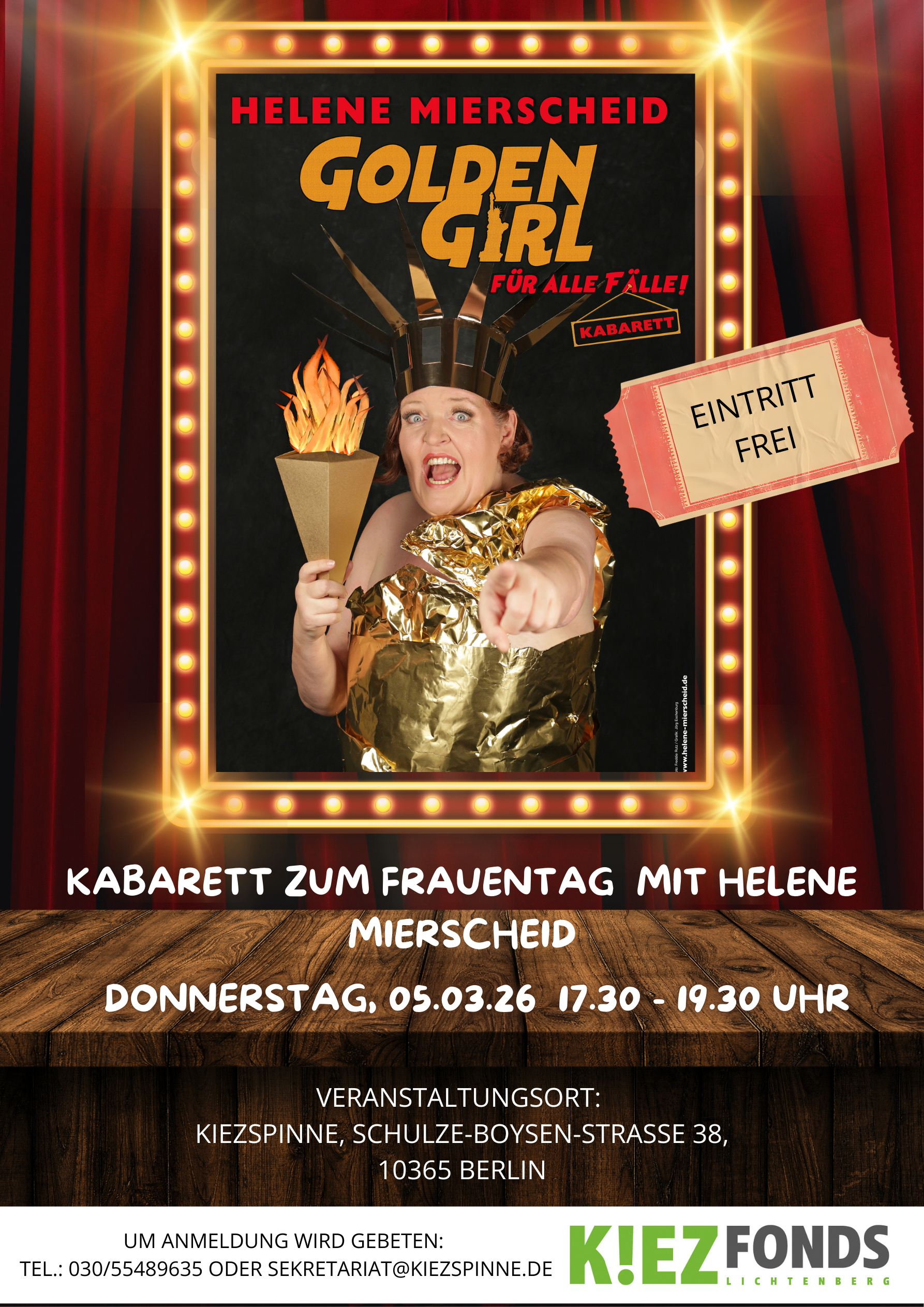Kabarettabend „Golden Girl für alle Fälle“