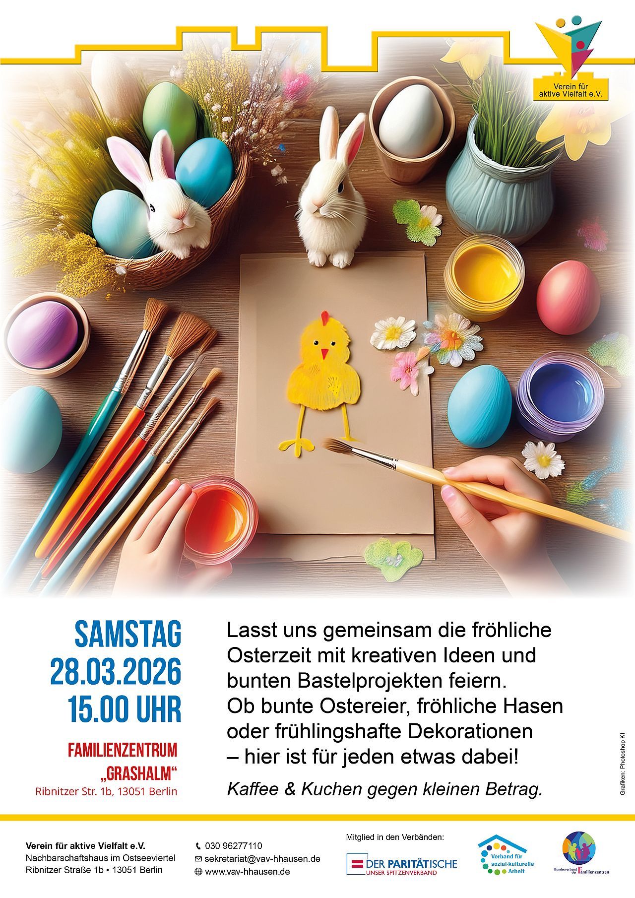 Osterbasteln im Familienzentrum Grashalm