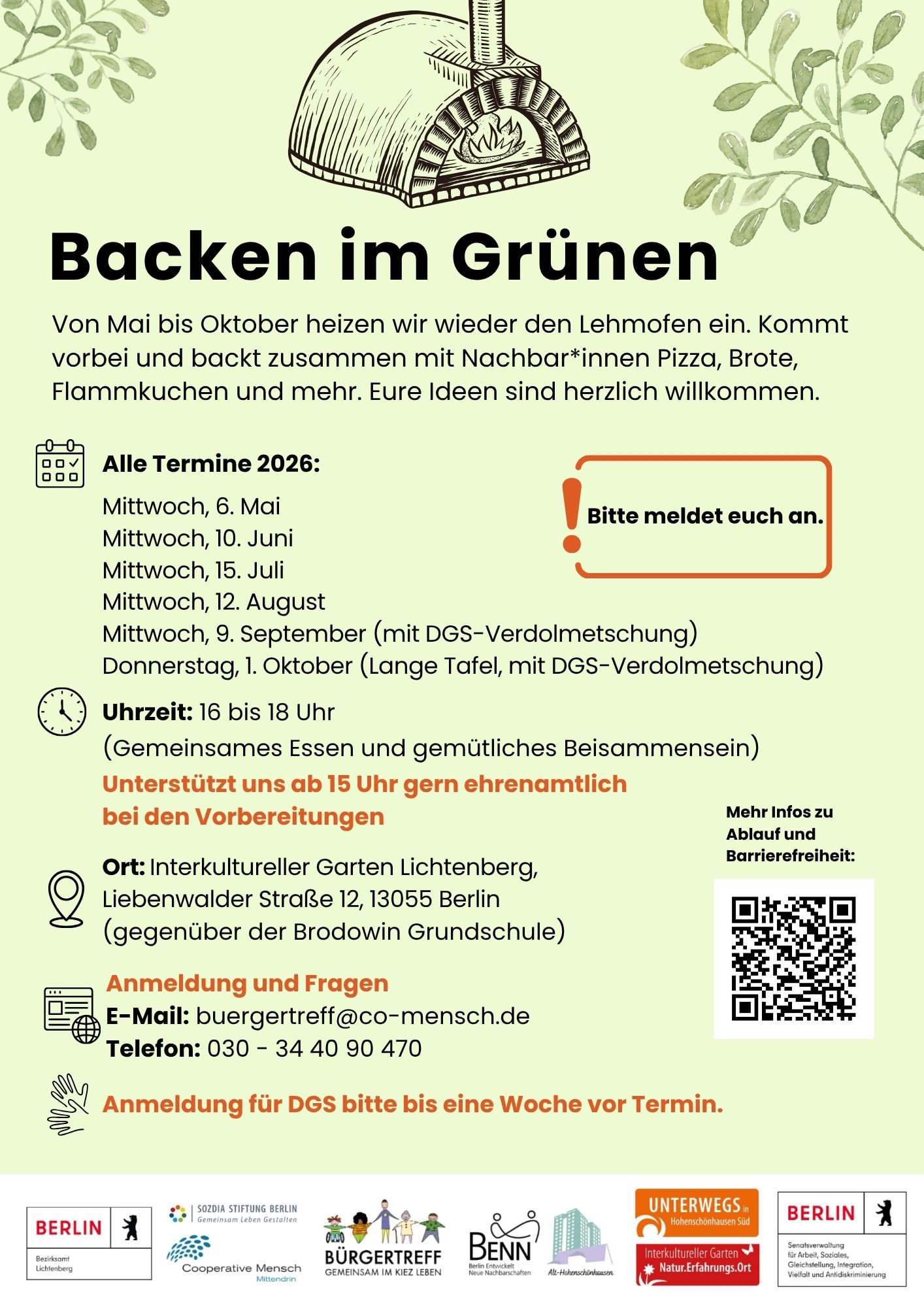Backen im Grünen
