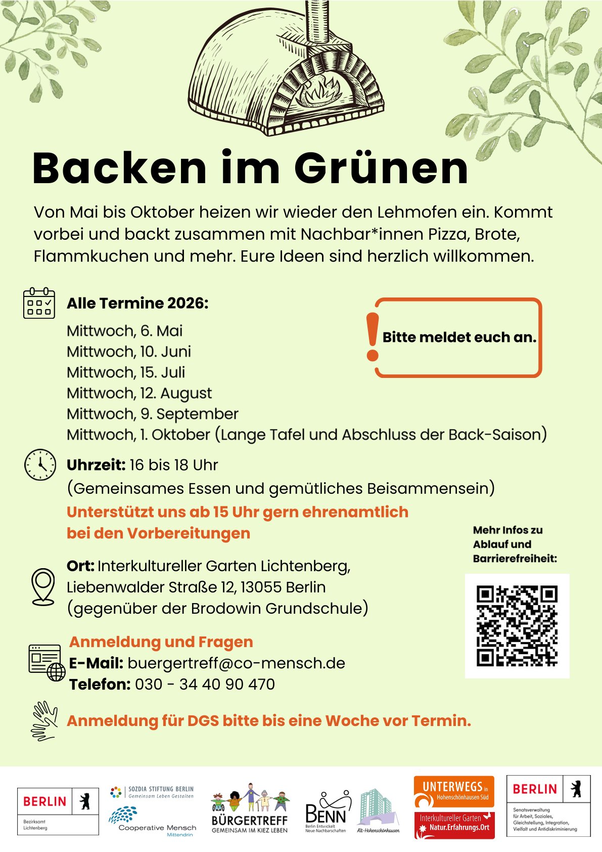 Backen im Grünen
