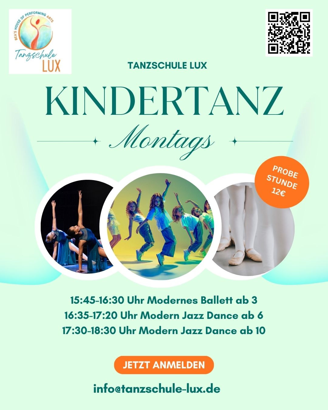 Modernes Ballett ab 3 Jahren