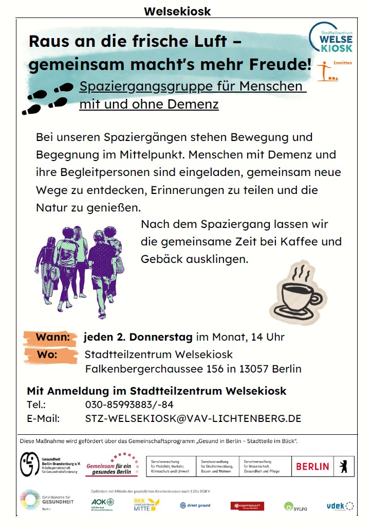 Raus an die frische Luft – gemeinsam macht’s mehr Freude!