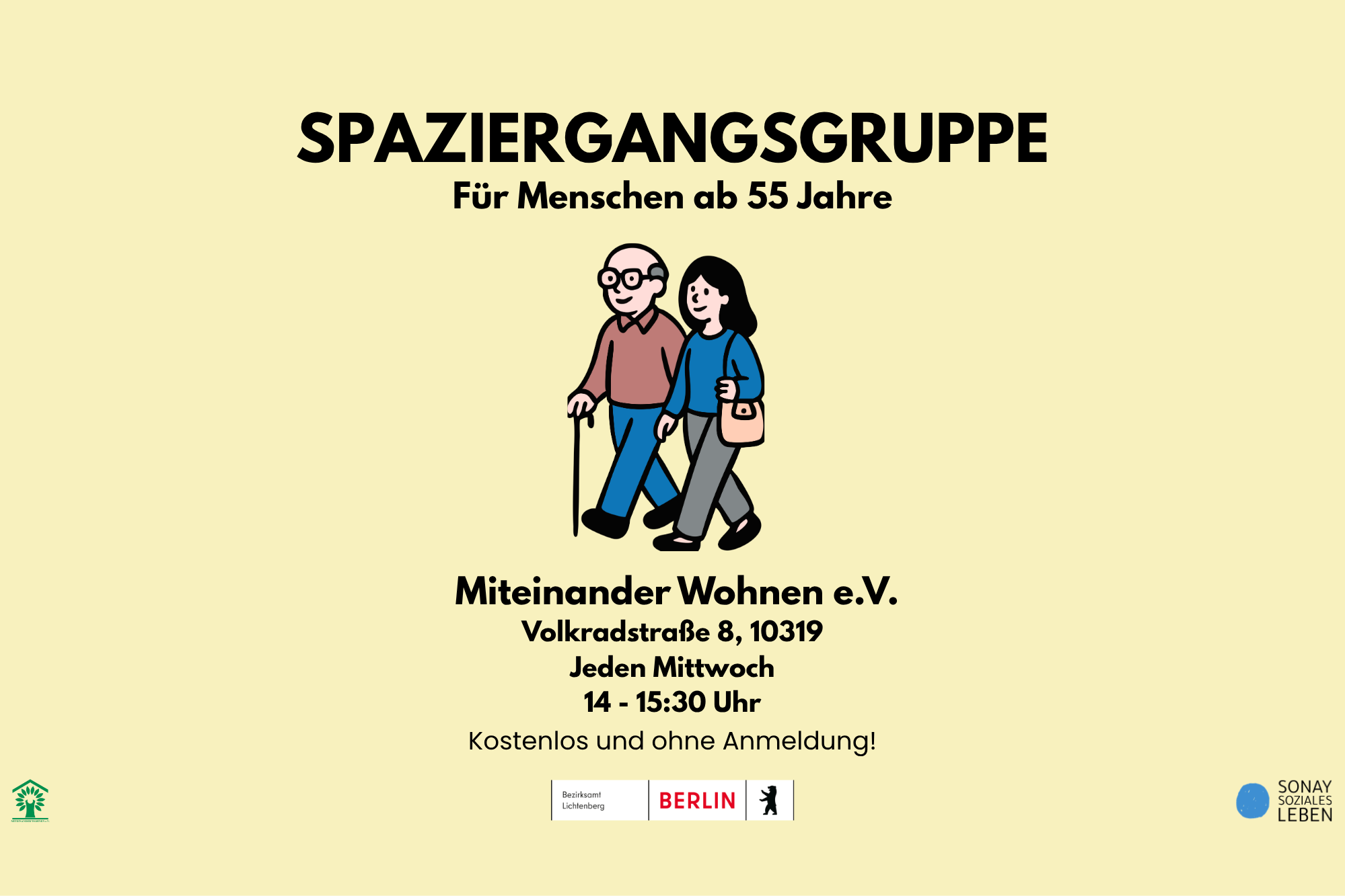 Spaziergangsgruppe für Menschen ab 55