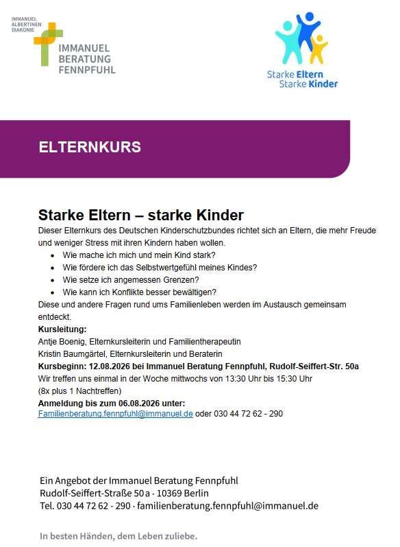 Elternkurs: ﻿Starke Eltern – starke Kinder