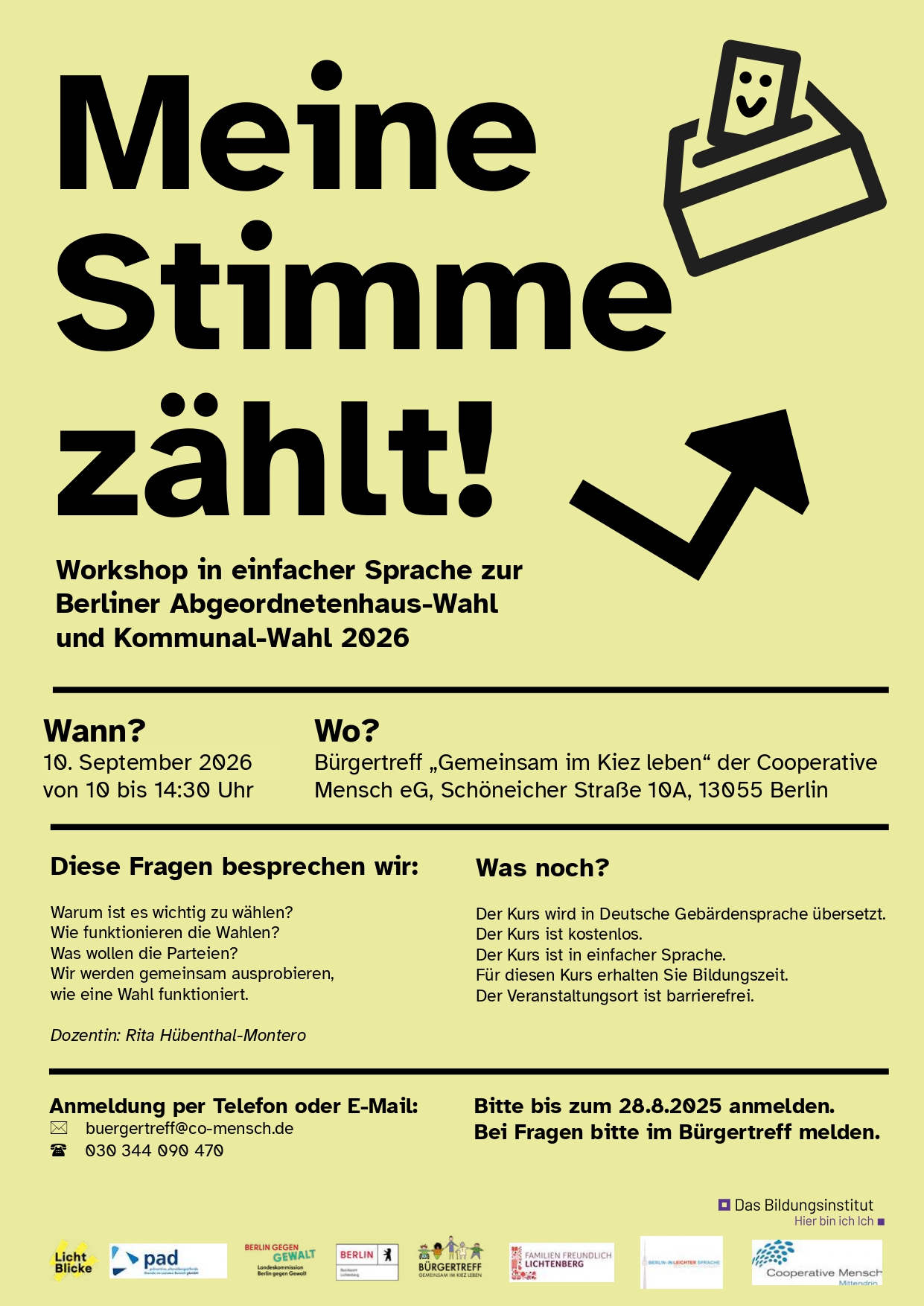 Meine Stimme zählt!