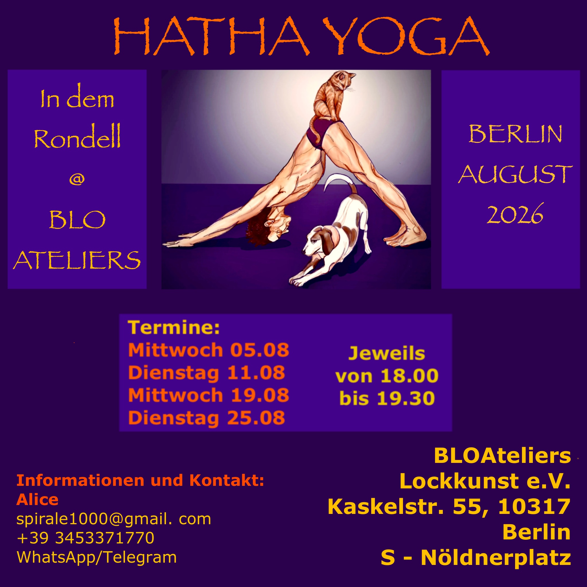 Hatha Yoga in der Rondell @B.L.O.-Ateliers