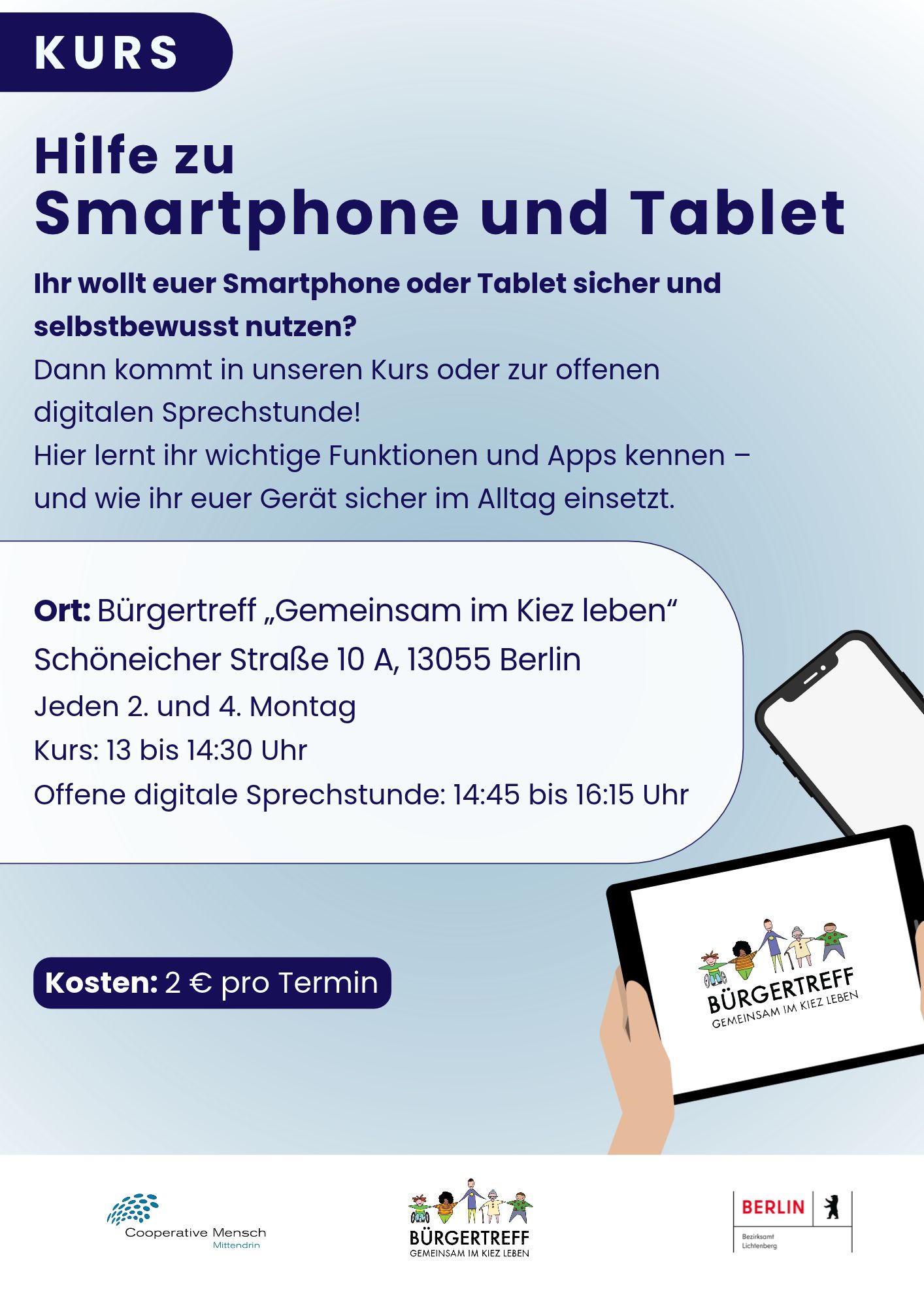 Hilfe zu Smartphone und Tablet
