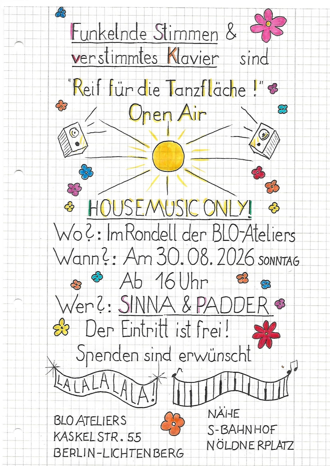 Lockkunst e.V. und Funkelnde Stimmen, verstimmtes Klavier presentieren: Reif für die Tanzfläche Open Air