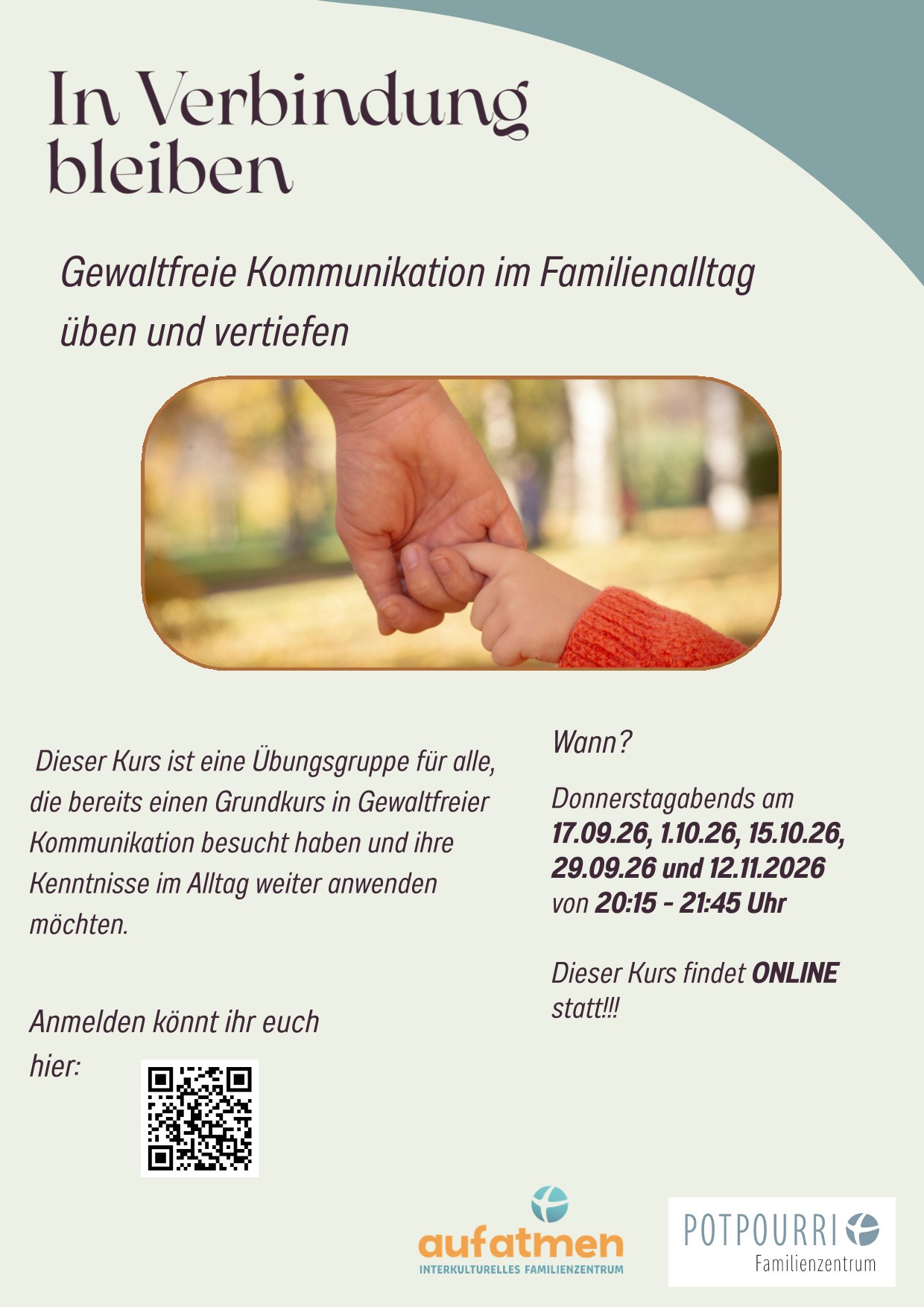 Gewaltfreie Kommunikation im Familienalltag üben und vertiefen