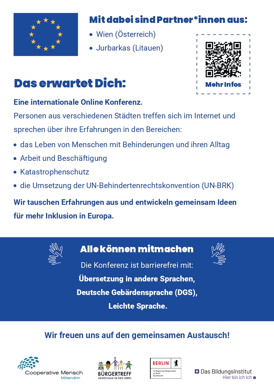 So inklusiv ist Europa! – Workshops