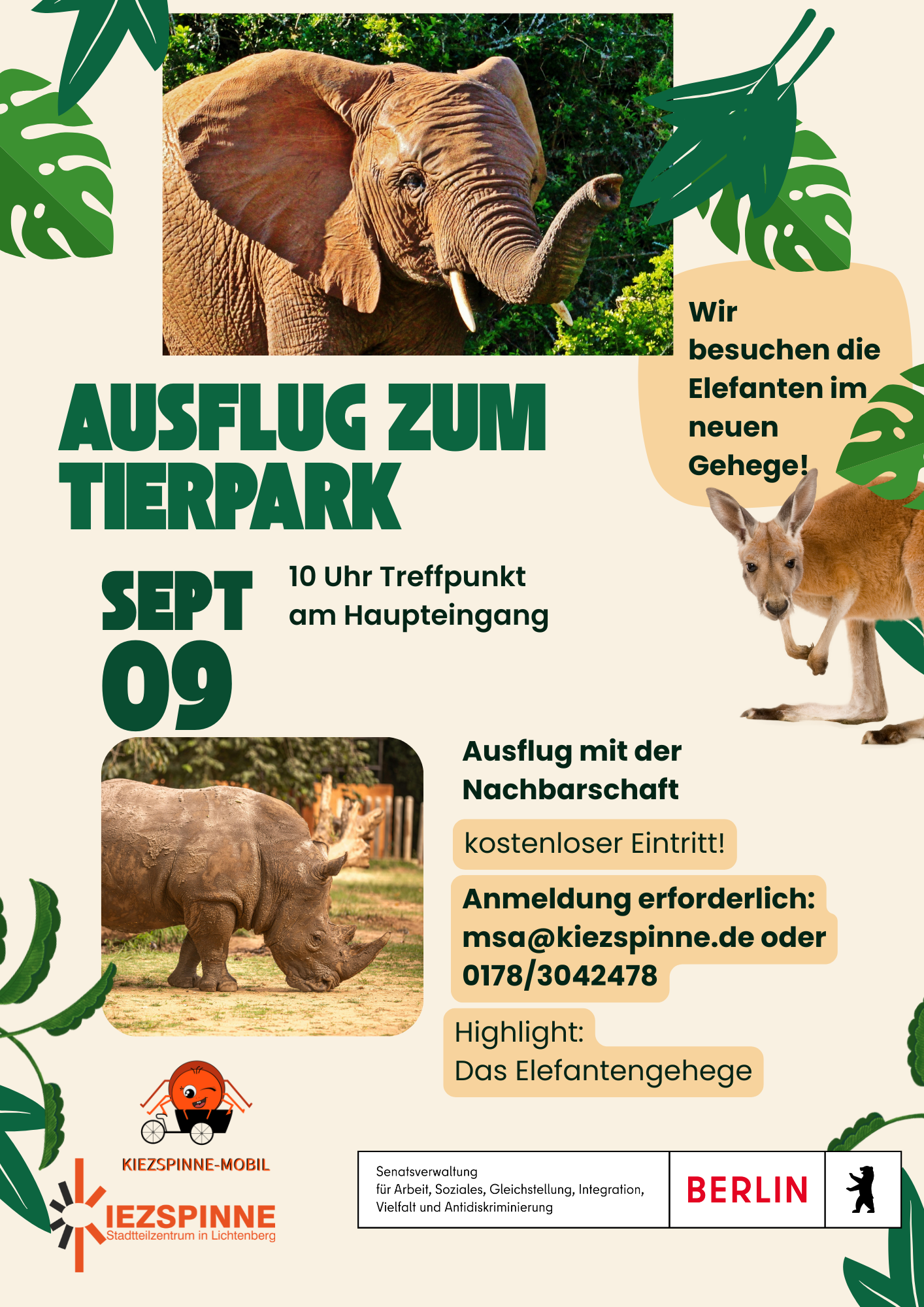 Ausflug zum Tierpark