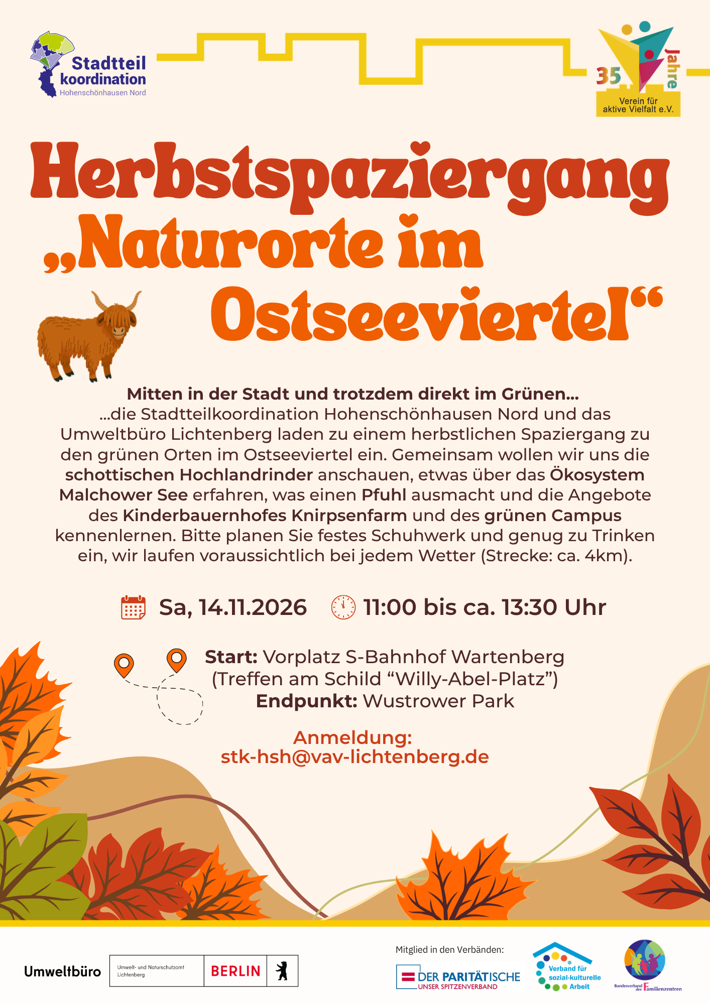 Herbstspaziergang „Naturorte im Ostseeviertel“