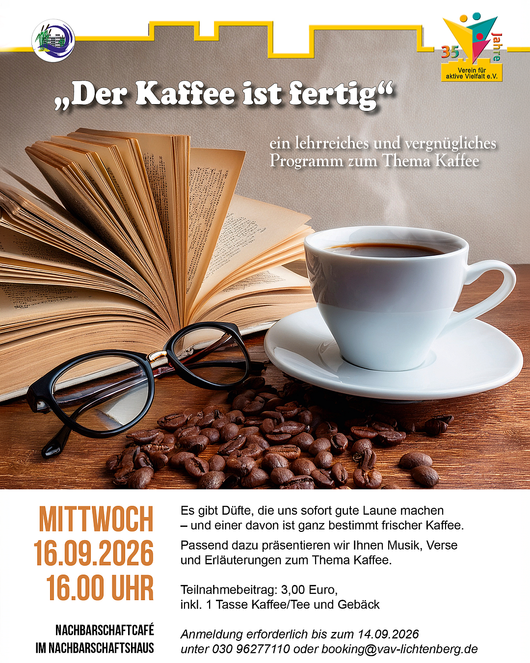 Der Kaffee ist fertig