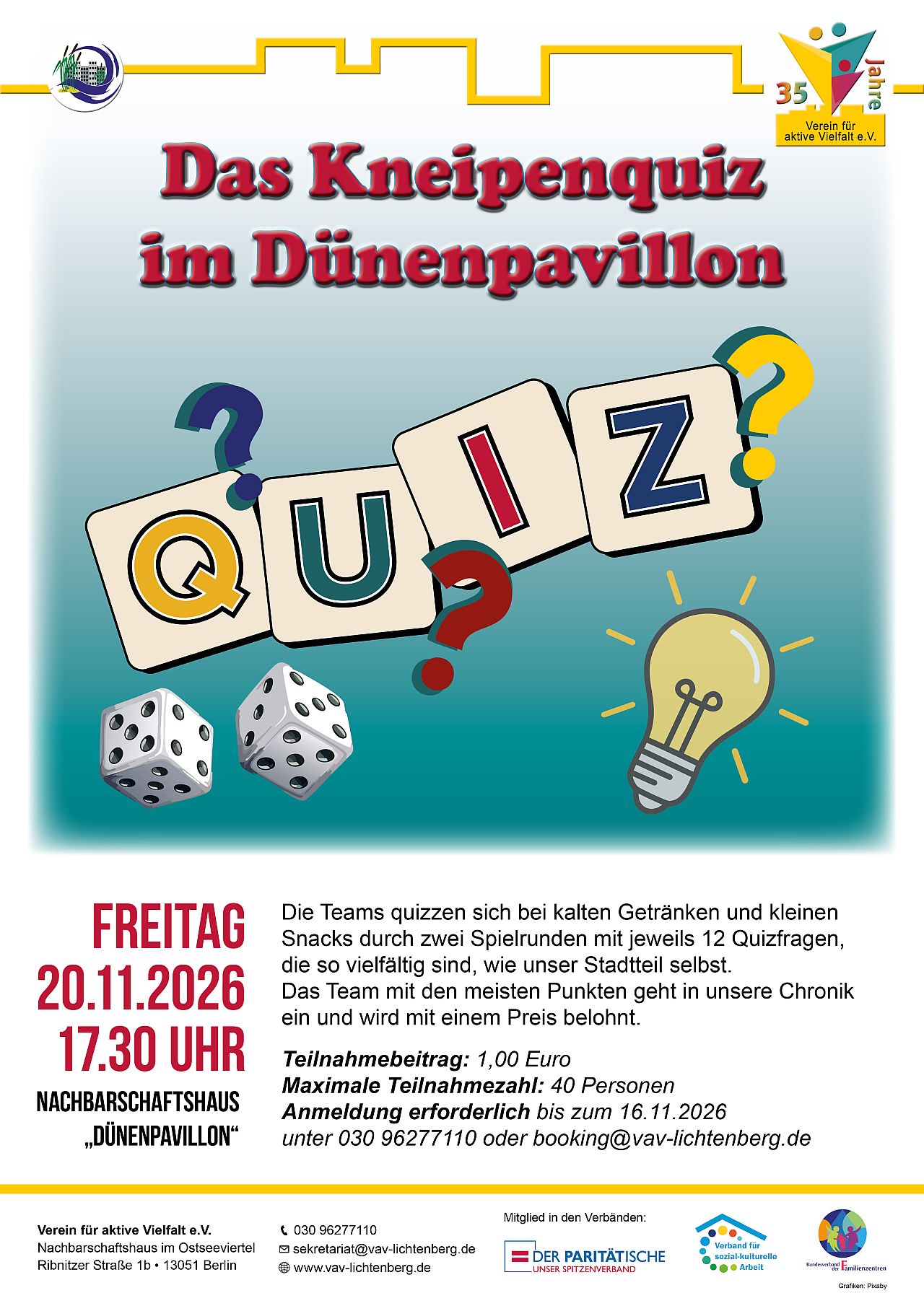 Das Kneipenquiz im Dünenpavillon