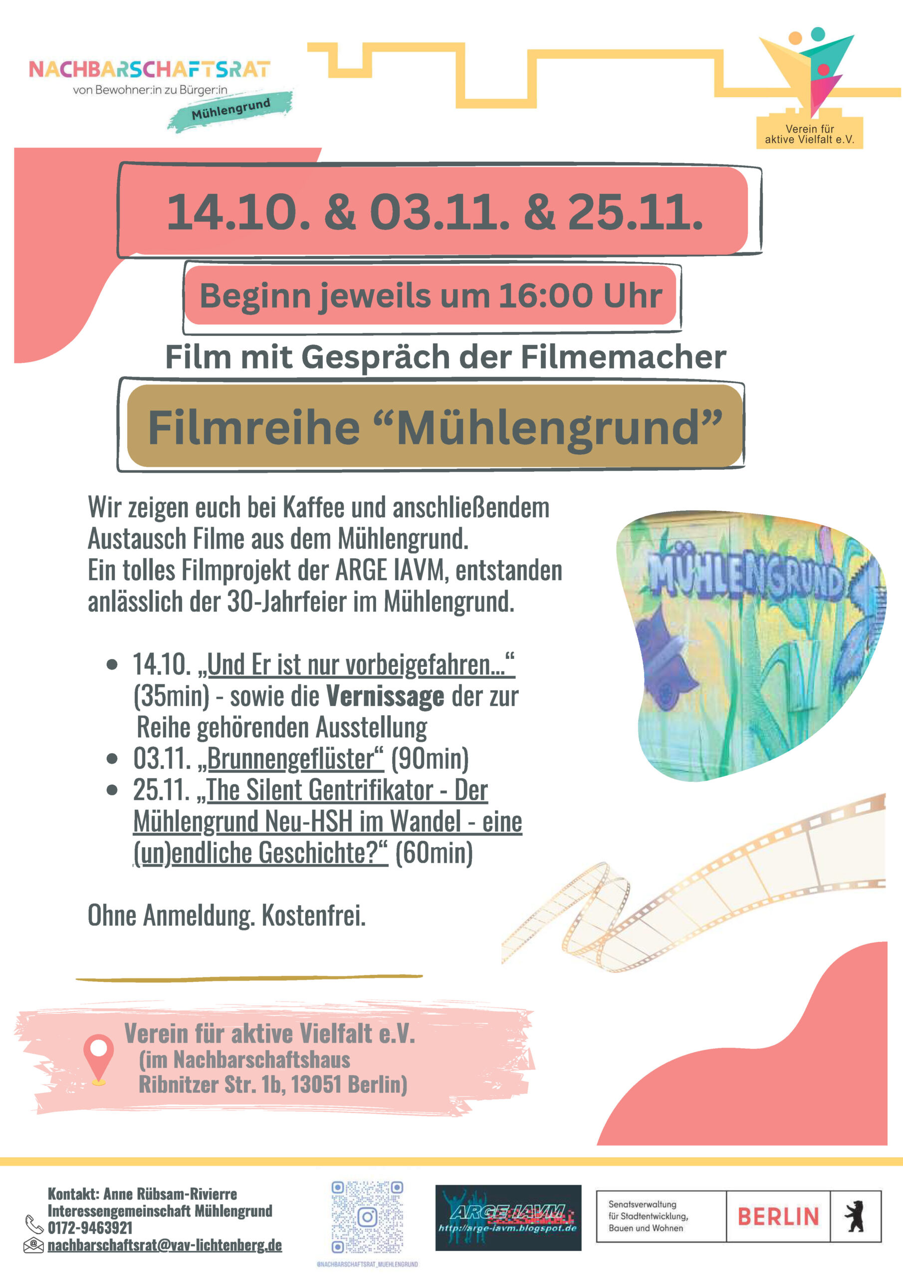 Film & Gespräch aus der Filmreihe „Mühlengrund“