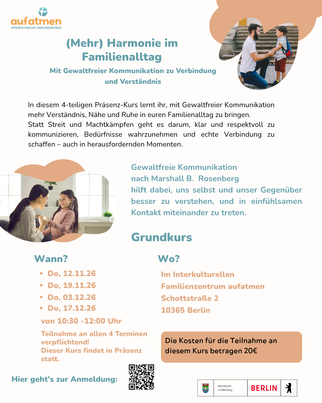 (Mehr) Harmonie im Familienalltag- Gewaltfreie Kommunikation Grundkurs